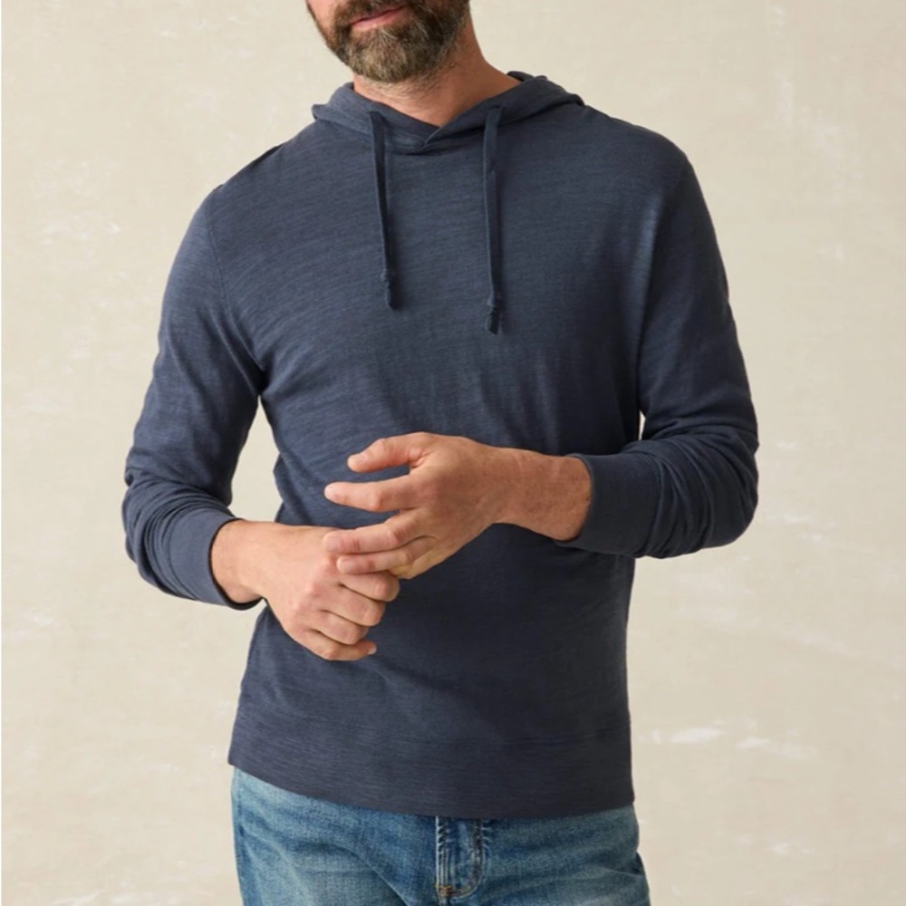 Men's Navy Faherty Hoodiee